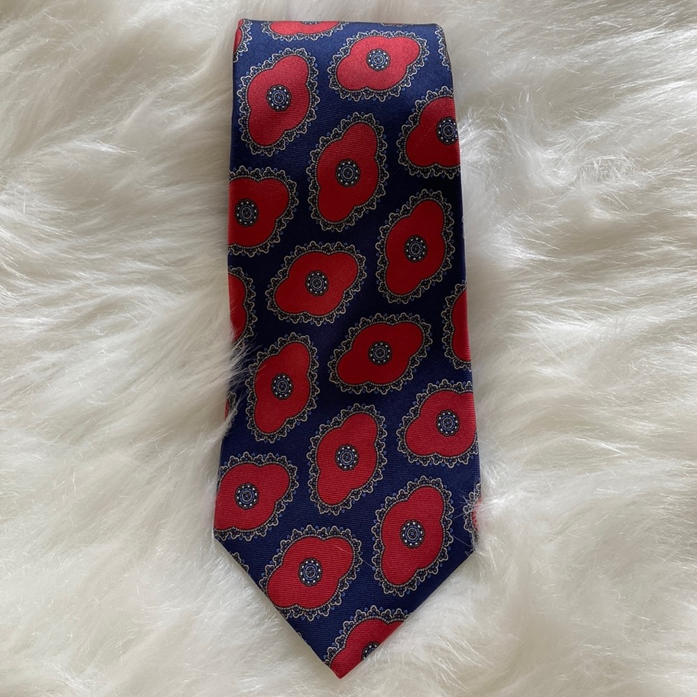 Christian Dior Monsieur Silk Tie Blue/Red